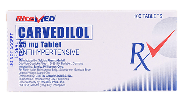 RM CARVEDILOL 25 MG TAB