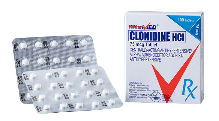 RM CLONIDINE HCL 75 MCG TAB